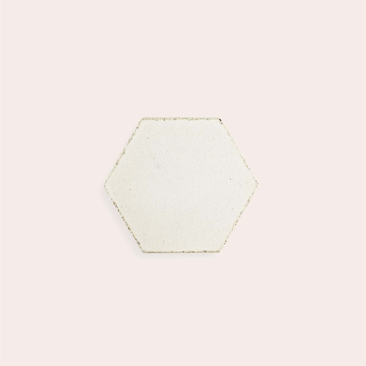 White Cream Hexagon - Side 5 cm (Sample)