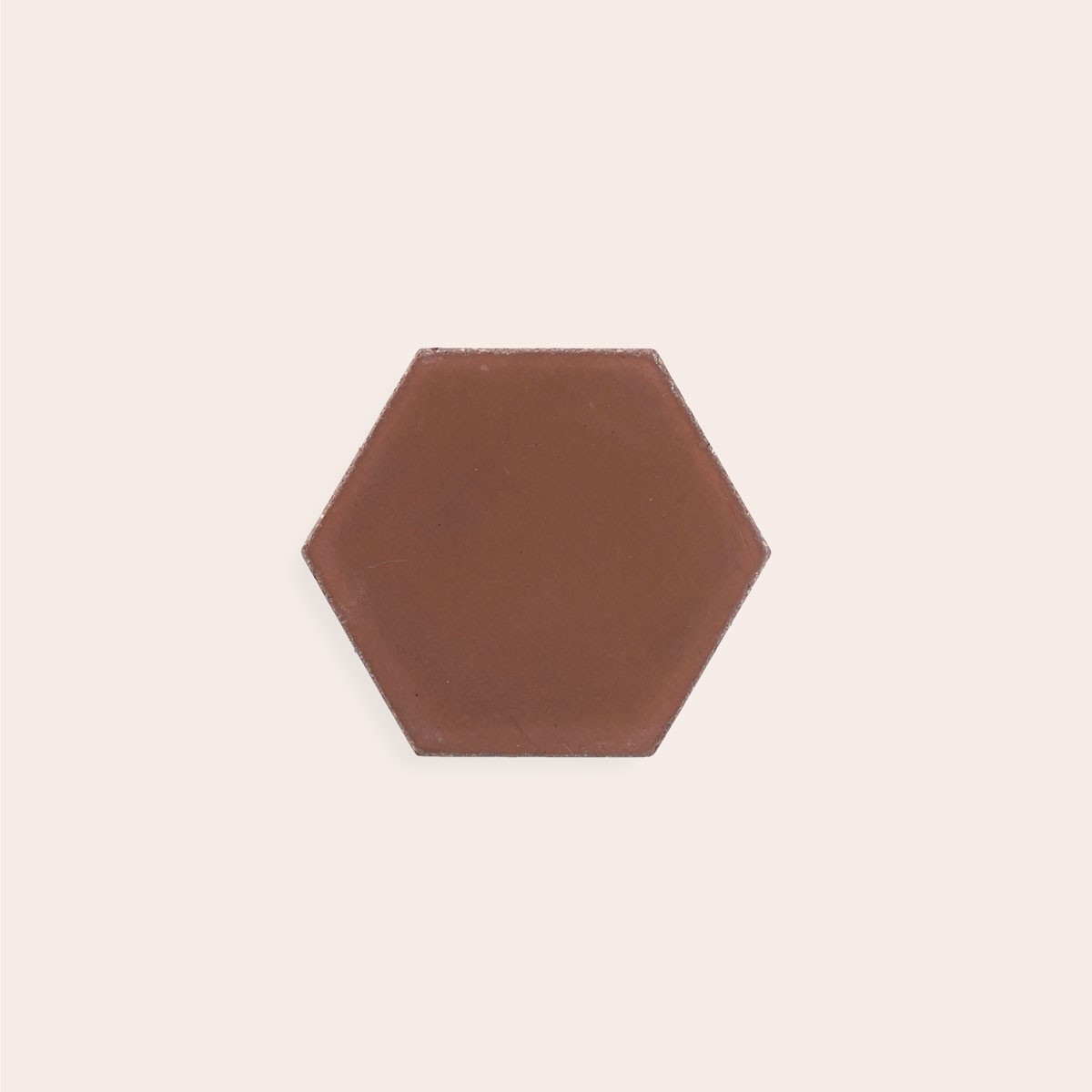 Red Oxide Hexagon - Side 5 cm (Sample)